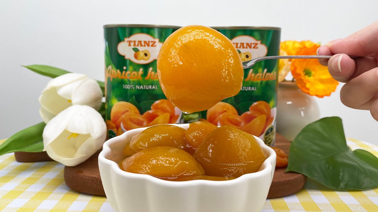 Canned Apricot Halves 425g Net Natural Food