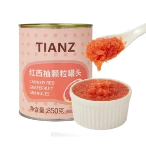 Canned Red Grapefruit Granules for Bubble Tea or Dessert 0.85kg