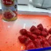 Canned Strawberry in Glass Jar