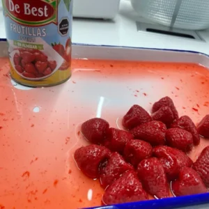 Canned Strawberry in Glass Jar