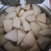 Canned White Peach Wedge Dice in Syrup