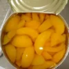 Canned Yellow Peach Slices in Light Syrup High Syrup