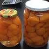 Fresh Fruit Canned Apricot in Glass Jar
