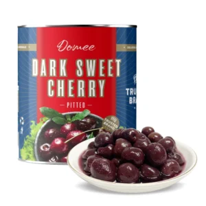 HACCP Certified Dark Sweet Cherry Pitted Canned Cherry Fruit in Syrup 3 Year Shelf Life