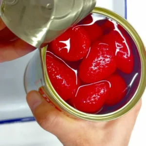 Light Syrup Canned Strawberry Fruit in Tin