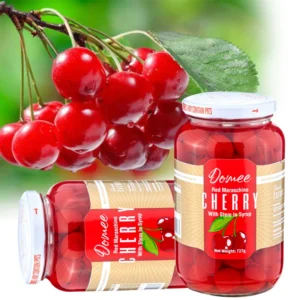 Sweet Syrup Canned Healthy Fresh Cherries